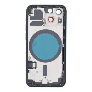 Apple iPhone 13 Mini – Back battery door cover middle frame housing with small parts Black OEM