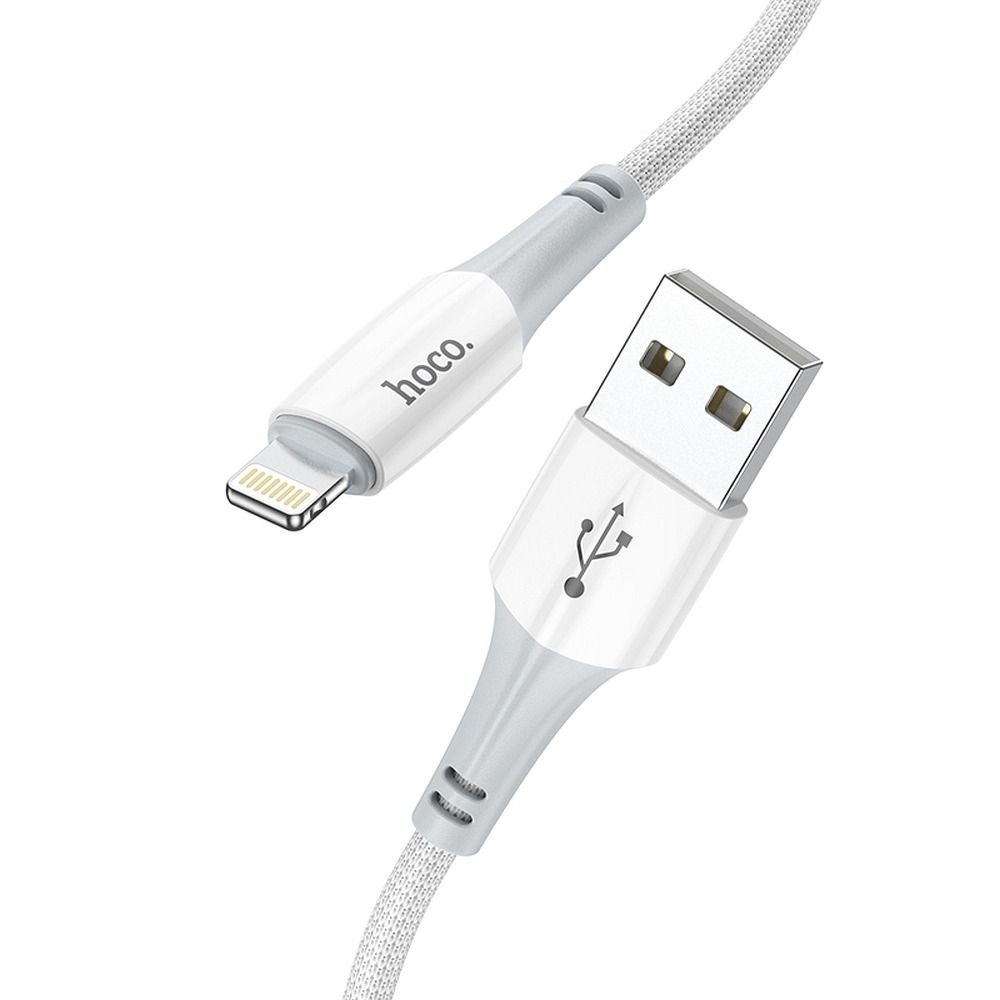 Hoco X70 cable USB A to Lightning 2,4A 1 m white