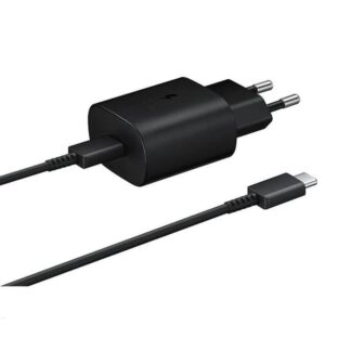 Samsung EP-TA800EBE + EP-DG980BBE 25W Travel Charger + USB-C/USB-C Data Cable Black (Bulk)