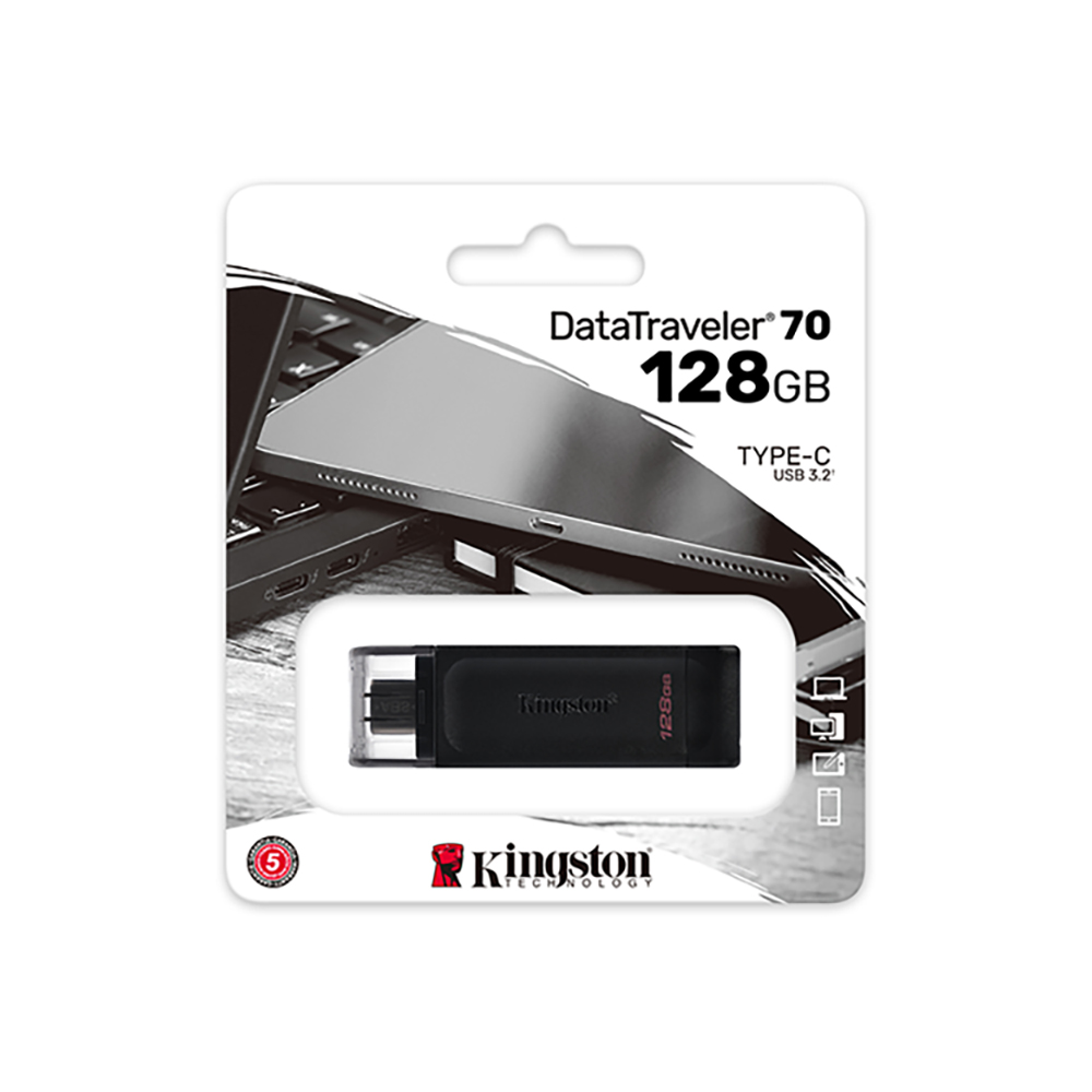 Kingston DataTraveler 70 128GB USB-C Flash Drive (DT70/128GB)