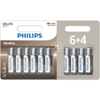 Philips LR6A10BP/GRS Αλκαλικές μπαταρίες υψηλής απόδοσης 10 τμχ AA