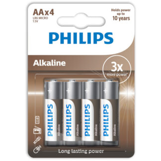 Philips LR6A4B/GRS Αλκαλικές μπαταρίες υψηλής απόδοσης 4 τμχ AA