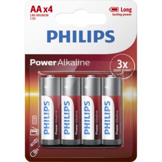 Philips LR6P4B/GRS Power Alkaline Αλκαλικές μπαταρίες υψηλής απόδοσης 4 τμχ AA