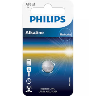 Philips A76/01GRS Αλκαλική μπαταρία A76 / LR44 145 mAh 1.5 V Καρτέλα 1τμχ