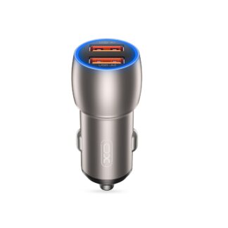 XO CC52 car charger QC 36W 2x USB gray
