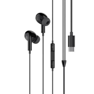 XO EP73 wired earphones USB-C black